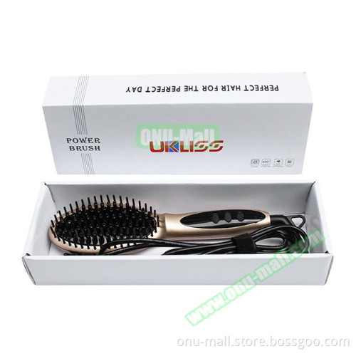 PTC Heated Fast Hair Straightener, OEM Hair Straightnening Brush
